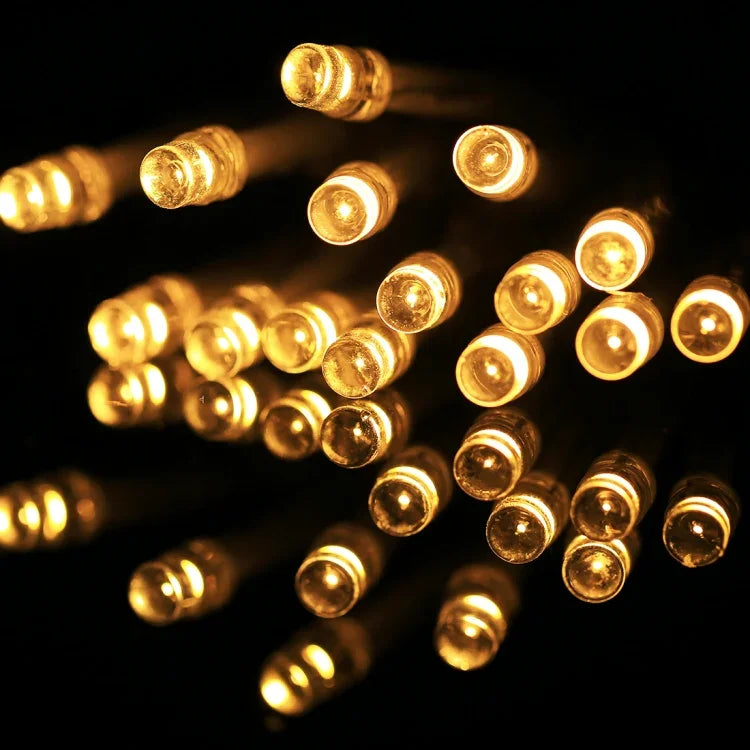 لحفلة عيد الميلاد، 20 LED وميض بوضعين، يعمل بالبطارية، 2 متر ضوء أبيض دافئ، 2 متر ضوء أبيض