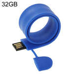 سوار سيليكون مع ذاكرة فلاش USB بسعة 32 جيجابايت، 32 جيجابايت، 32 جيجابايت (برتقالي)، 32 جيجابايت (وردي)، 32 جيجابايت (بنفسجي)