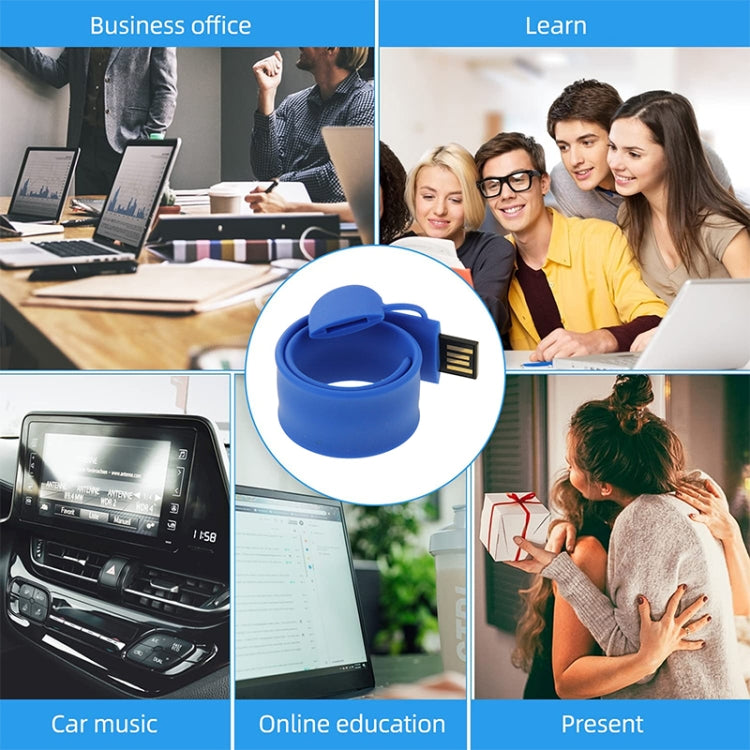 سوار سيليكون مع ذاكرة فلاش USB بسعة 32 جيجابايت، 32 جيجابايت، 32 جيجابايت (برتقالي)، 32 جيجابايت (وردي)، 32 جيجابايت (بنفسجي)