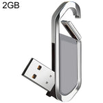 2GB Metallic Keychains Style USB 2.0 Flash Disk (Grey), 2GB (Grey)