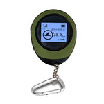 محدد موقع GPS صغير محمول على شكل سلسلة مفاتيح مع شحن USB، جهاز تعقب موقع للسفر في الهواء الطلق (أخضر)، جهاز تعقب سلسلة المفاتيح