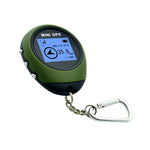 محدد موقع GPS صغير محمول على شكل سلسلة مفاتيح مع شحن USB، جهاز تعقب موقع للسفر في الهواء الطلق (أخضر)، جهاز تعقب سلسلة المفاتيح