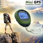 محدد موقع GPS صغير محمول على شكل سلسلة مفاتيح مع شحن USB، جهاز تعقب موقع للسفر في الهواء الطلق (أخضر)، جهاز تعقب سلسلة المفاتيح