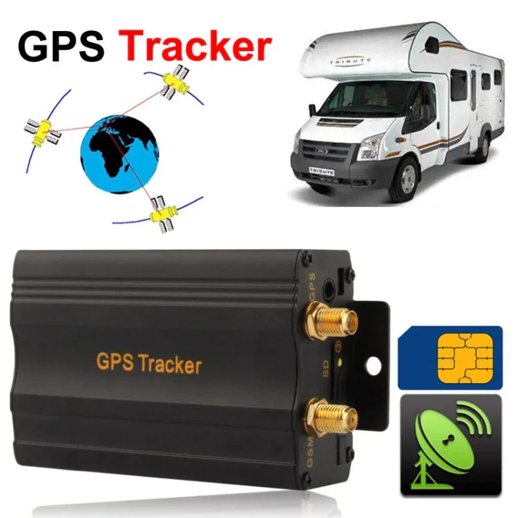 نظام تتبع المركبات 103B GSM / GPRS / GPS، يدعم ذاكرة بطاقة TF، النطاق: 850 / 900 / 1800 / 1900 ميجاهرتز، 103A، 103B، تحكم عن بعد (قطع الوقود والدائرة)