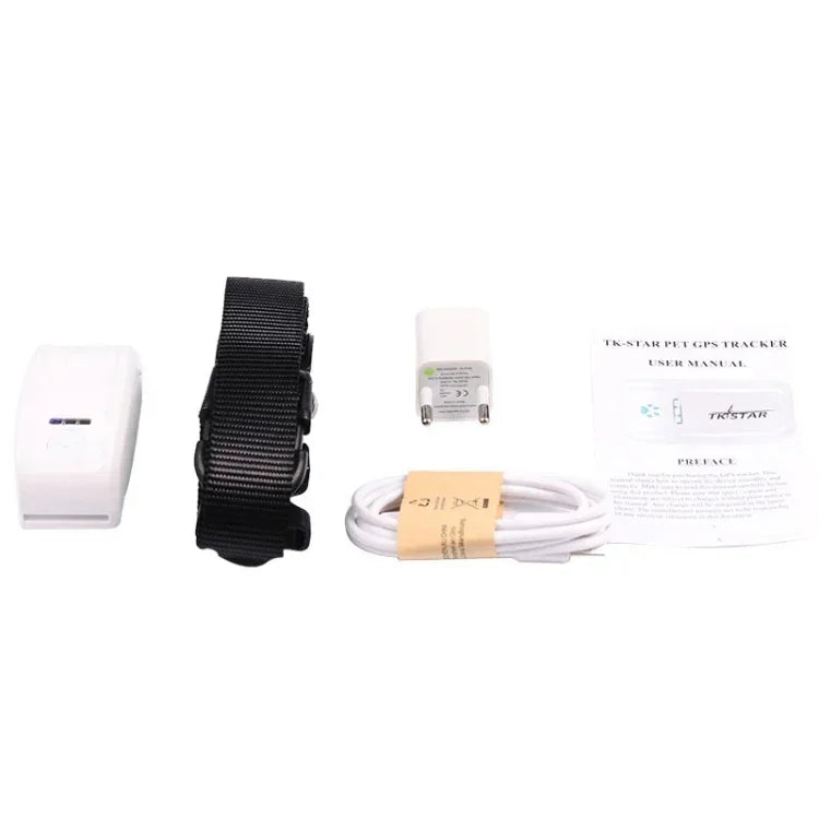 KH-909 جهاز تعقب GPS مقاوم للماء IPX6 عالمي للحيوانات الأليفة / الأطفال / كبار السن، KH-909 أبيض + أسود، KH-909 أبيض + أزرق