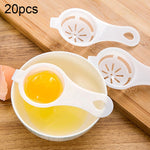 20pcs Separator for Egg White and Yolk, 1PCS(White)