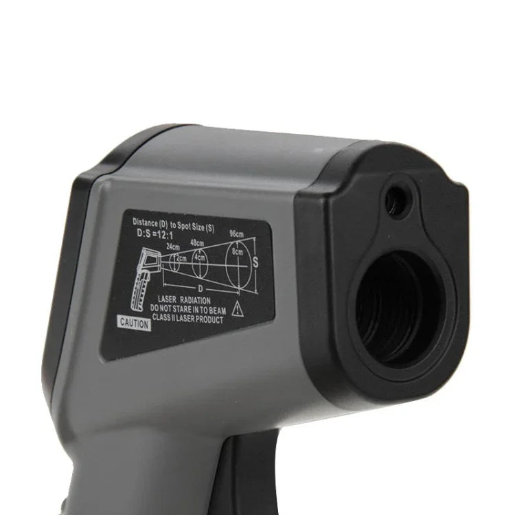مقياس حرارة رقمي بالأشعة تحت الحمراء بشاشة LCD طراز DT-8500، نطاق درجة الحرارة: -50 إلى 500 درجة مئوية، DT-8500