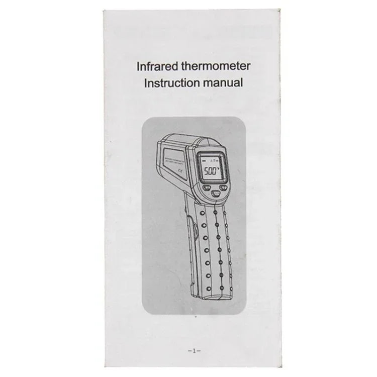 مقياس حرارة رقمي بالأشعة تحت الحمراء بشاشة LCD طراز DT-8500، نطاق درجة الحرارة: -50 إلى 500 درجة مئوية، DT-8500