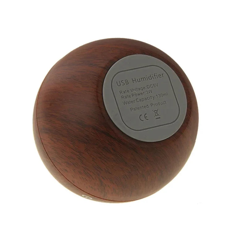 مرطب هواء عطري بالموجات فوق الصوتية بقوة 3 واط بنمط خشبي قابل لإعادة الشحن عبر USB، LM-X1