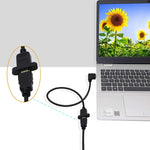كابل محول HDMI (نوع A) ذكر إلى HDMI (نوع A) أنثى بطول 30 سم مع ثقبين للبراغي، HDMI AM إلى AF مع فتحة للأذن (30 سم)