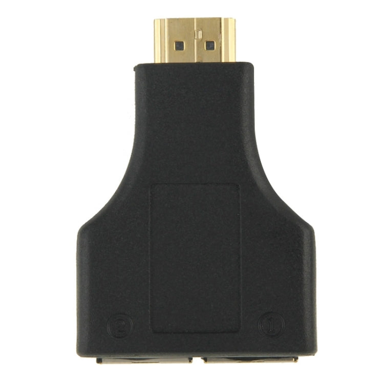 موسع كابل شبكة HDMI بطول 30 متر إلى منفذي RJ45 عبر كابل Cat 5e/6 لدعم 3D HDTV، RJ45 مزدوج أسود