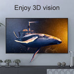 كابل ملفوف HDMI ذكر 19 دبوس مطلي بالذهب إصدار 1.4، يدعم 3D / إيثرنت، الطول: 60 سم (يمكن تمديده حتى 2 متر)، HDMI AM إلى AM