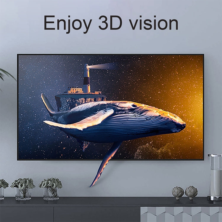 كابل ملفوف HDMI ذكر 19 دبوس مطلي بالذهب إصدار 1.4، يدعم 3D / إيثرنت، الطول: 60 سم (يمكن تمديده حتى 2 متر)، HDMI AM إلى AM