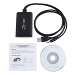 محول USB 2.0 إلى HDMI فيديو عالي الدقة لتلفاز HDTV، يدعم Full HD 1080P، USB 2.0