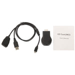 جهاز استقبال عرض M2 أندرويد 1080P Ezcast HDMI / HDMI AirPlay DLNA WIFI للأجهزة بنظام أندرويد / iOS / MAC OS / ويندوز، يدعم المشاركة عبر الإنترنت إلى التلفاز عبر WiFi