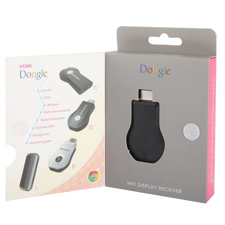 جهاز استقبال عرض M2 أندرويد 1080P Ezcast HDMI / HDMI AirPlay DLNA WIFI للأجهزة بنظام أندرويد / iOS / MAC OS / ويندوز، يدعم المشاركة عبر الإنترنت إلى التلفاز عبر WiFi