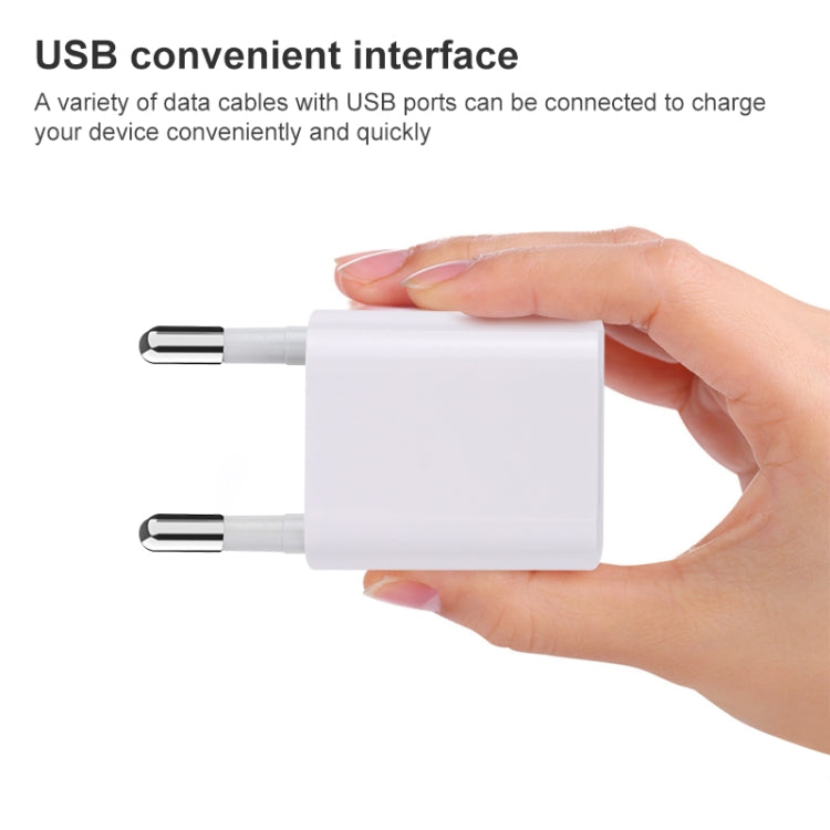 شاحن سفر صغير بمنفذ USB فردي A2165 5V 1A، قابس الولايات المتحدة، قابس الاتحاد الأوروبي