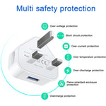 محول شاحن USB 5V / 1A (بقابس الولايات المتحدة) لأجهزة iPhone وGalaxy وHuawei وXiaomi وLG وHTC وغيرها من الهواتف الذكية والأجهزة القابلة لإعادة الشحن، قابس المملكة المتحدة، قابس الاتحاد الأوروبي