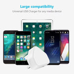 محول شاحن USB 5V / 1A (بقابس المملكة المتحدة) لأجهزة iPhone وGalaxy وHuawei وXiaomi وLG وHTC وغيرها من الهواتف الذكية والأجهزة القابلة لإعادة الشحن
