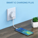 محول شاحن USB 5V / 1A (بقابس المملكة المتحدة) لأجهزة iPhone وGalaxy وHuawei وXiaomi وLG وHTC وغيرها من الهواتف الذكية والأجهزة القابلة لإعادة الشحن