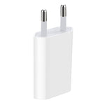 محول شاحن USB 5V / 1A بقابس مأخذ التيار الأوروبي لأجهزة iPhone وGalaxy وHuawei وXiaomi وLG وHTC وغيرها من الهواتف الذكية والأجهزة القابلة لإعادة الشحن