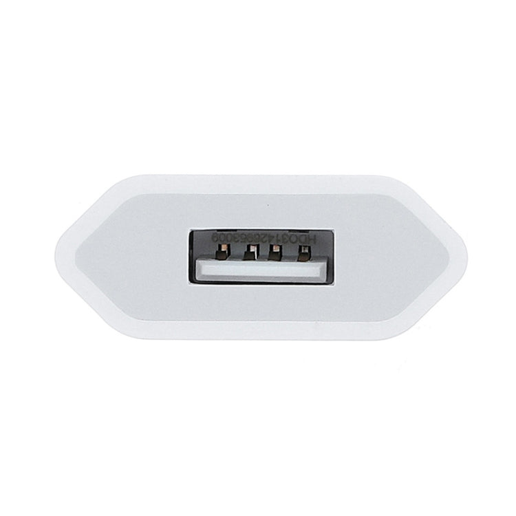 محول شاحن USB 5V / 1A بقابس مأخذ التيار الأوروبي لأجهزة iPhone وGalaxy وHuawei وXiaomi وLG وHTC وغيرها من الهواتف الذكية والأجهزة القابلة لإعادة الشحن