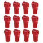 12 PCS Red ABS Display Hook / Security Lock Hook, 6.0mm Lock Hook Red, 5.0mm Lock Hook Red