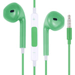 سماعات أذن سلكية EarPods مع تحكم سلكي وميكروفون، أبيض، ذهبي وردي، أحمر، أزرق، أسود، أخضر، برتقالي، أرجواني