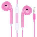 سماعات أذن سلكية EarPods مع تحكم سلكي وميكروفون، أبيض، ذهبي وردي، أحمر، أزرق، أسود، أخضر، برتقالي، أرجواني