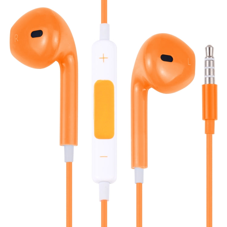 سماعات أذن سلكية EarPods مع تحكم سلكي وميكروفون، أبيض، ذهبي وردي، أحمر، أزرق، أسود، أخضر، برتقالي، أرجواني