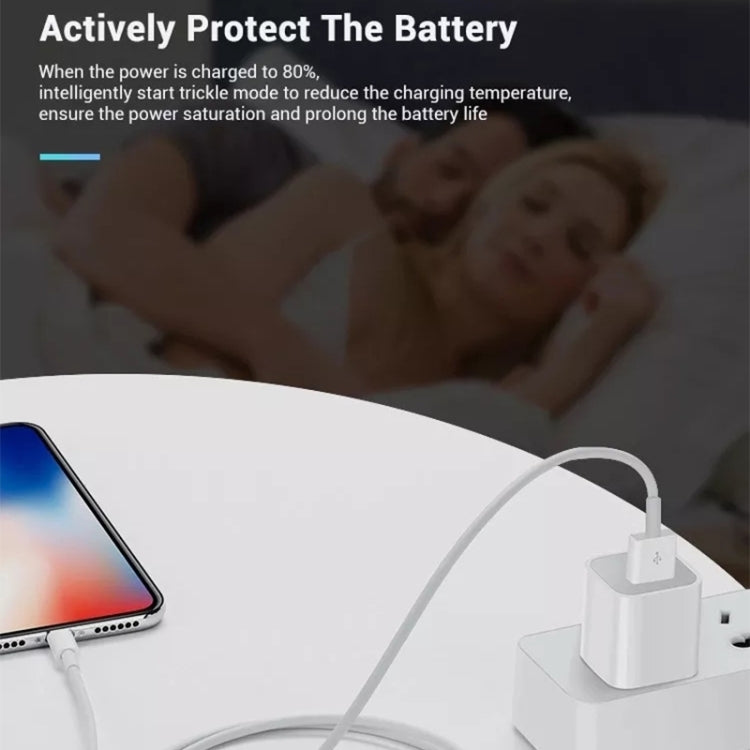 محول شاحن سفر 2 في 1 بقابس الولايات المتحدة 5V 1A مع كابل 8 دبابيس بطول 1 متر لجهاز iPhone