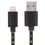 كابل شحن ونقل بيانات USB بنمط شبكة نايلون بطول 3 أمتار لأجهزة iPhone و iPad