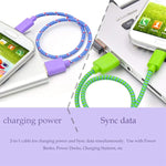 كابل شحن ونقل بيانات USB بنمط شبكة نايلون بطول 3 أمتار لأجهزة iPhone و iPad