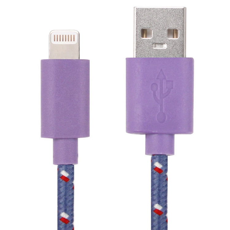 كابل شحن ونقل بيانات USB بنمط شبكة نايلون بطول 3 أمتار لأجهزة iPhone و iPad