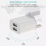 محول شاحن USB بمنفذين 5V 2A