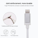 كابل بيانات / شاحن 8 دبابيس إلى USB برأس معدني بنمط شبكي، طول الكابل: 25 سم