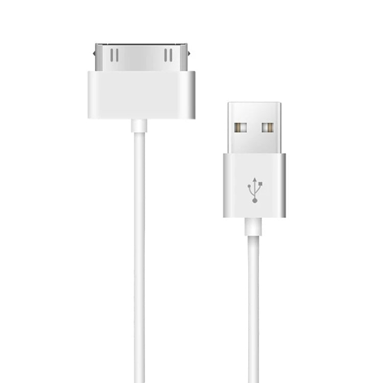 كابل شحن ومزامنة بيانات من 30 دبوس ذكر إلى USB ذكر لأجهزة iPad / 2 / 3، iPhone 4 و 4s، iPod Nano، iPod Touch، الطول: 1 م، USB إلى 30 دبوس
