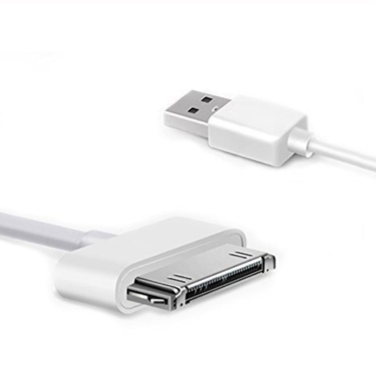 كابل شحن ومزامنة بيانات من 30 دبوس ذكر إلى USB ذكر لأجهزة iPad / 2 / 3، iPhone 4 و 4s، iPod Nano، iPod Touch، الطول: 1 م، USB إلى 30 دبوس