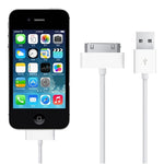 كابل شحن ومزامنة بيانات من 30 دبوس ذكر إلى USB ذكر لأجهزة iPad / 2 / 3، iPhone 4 و 4s، iPod Nano، iPod Touch، الطول: 1 م، USB إلى 30 دبوس