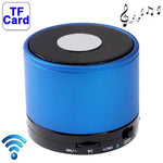 مكبر صوت ستيريو صغير بلوتوث 2.1 لأجهزة iPhone 5 / iPhone 4 و4S / iPad 4 / iPad الجديد / iPad mini / mini 2 Retina، بطارية قابلة لإعادة الشحن مدمجة، يدعم بطاقة TF، أزرق