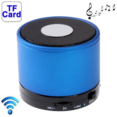 مكبر صوت ستيريو صغير بلوتوث 2.1 لأجهزة iPhone 5 / iPhone 4 و4S / iPad 4 / iPad الجديد / iPad mini / mini 2 Retina، بطارية قابلة لإعادة الشحن مدمجة، يدعم بطاقة TF، أزرق