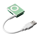 كابل مزامنة بيانات وشحن من USB إلى جاك 3.5 مم لجهاز iPod Shuffle الجيل الأول / الثاني / الثالث، الطول: 15.5 سم