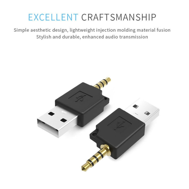 محول شحن وموصل بيانات USB لجهاز iPod shuffle الجيل الثالث / الثاني، الطول: 4.6 سم
