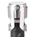 Novel Stainless Steel Champagne Wine Bottle Stopper Plugger Cork Keeping Fresh Gadget, 1PC Wine Bottle Stopper