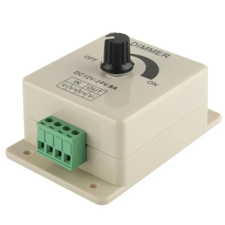 مفتاح تعتيم لون واحد للتحكم في شريط إضاءة LED DC12-24V، تيار الإخراج: 8A