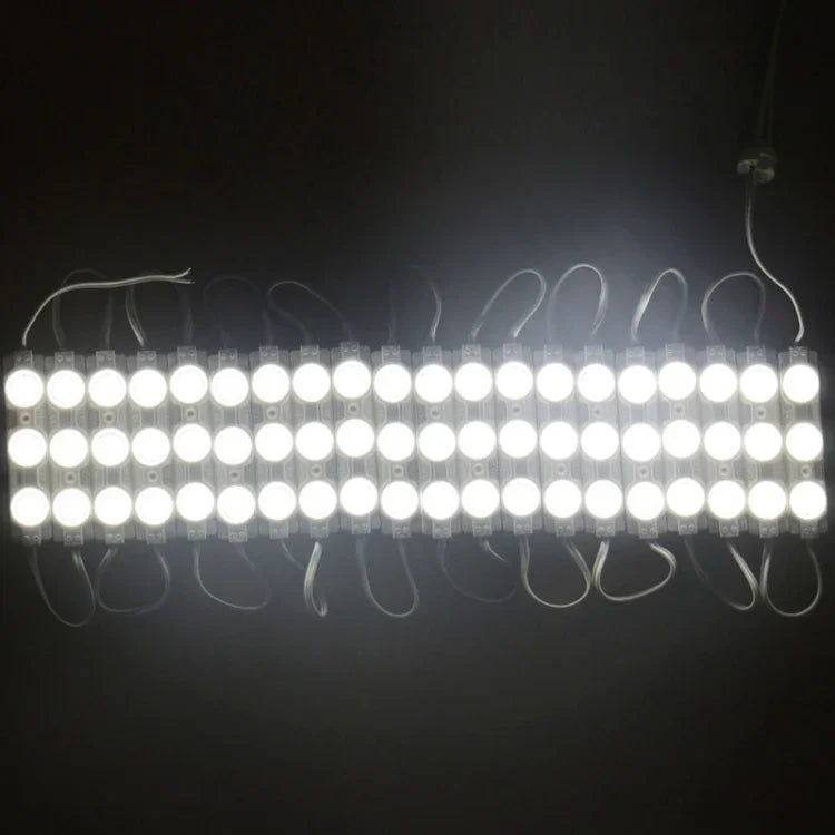 مصباح LED عالي الدفء أبيض محدب 20 × 3 LED SMD 5730 بزاوية 180 درجة، 12 فولت تيار مستمر، S-LED-0395W، S-LED-0395WW