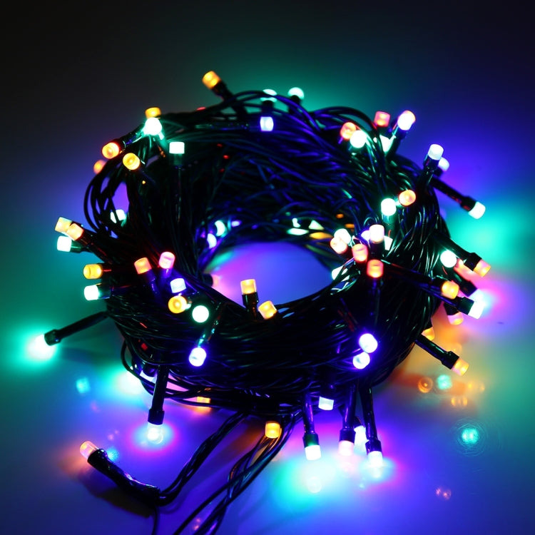 ضوء RGB مكون من 100 LED مع وحدة تحكم، تأثير وميض / تلاشي / مطاردة، أبيض دافئ قابس الاتحاد الأوروبي، ضوء أبيض قابس الاتحاد الأوروبي، ضوء ملون 220 فولت قابس الاتحاد الأوروبي