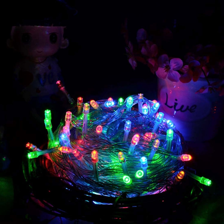 ضوء RGB مكون من 100 LED مع وحدة تحكم، تأثير وميض / تلاشي / مطاردة، تيار متردد 220 فولت، قابس الاتحاد الأوروبي، ضوء RGB