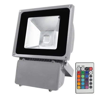 ضوء LED RGB مع تحكم عن بعد، تيار متردد 85-265 فولت، 80 واط RGB