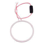 60mm 5W 180LM Angel Eyes Circles Car Headlight COB LED Lights for Vehicles, DC 12-24V, 60mm Blue Light, 60mm White Light